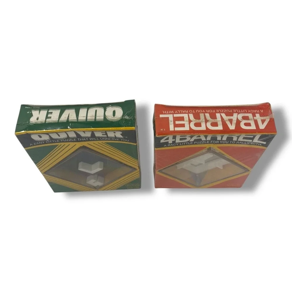 Vintage Quiver (1976) and 4Barrel (1977) Puzzle‎ Games Sealed NOS Paragon Reiss